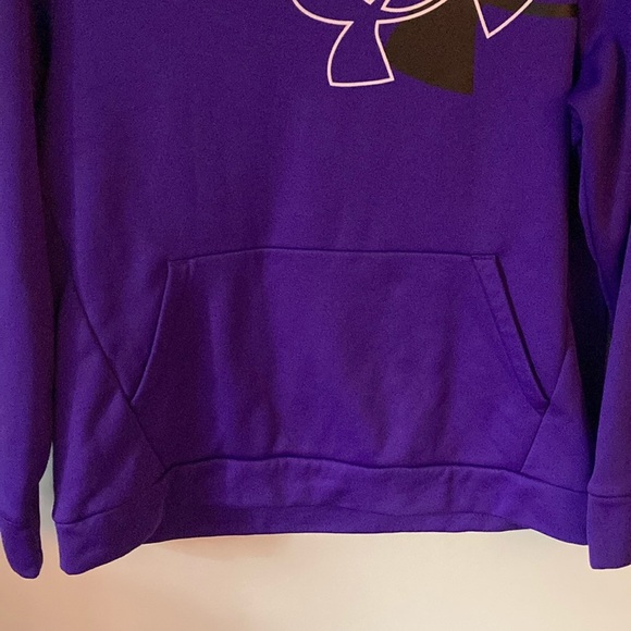 Under Armour purple hoodie. A few pulls and one stain. - Picture 4 of 8